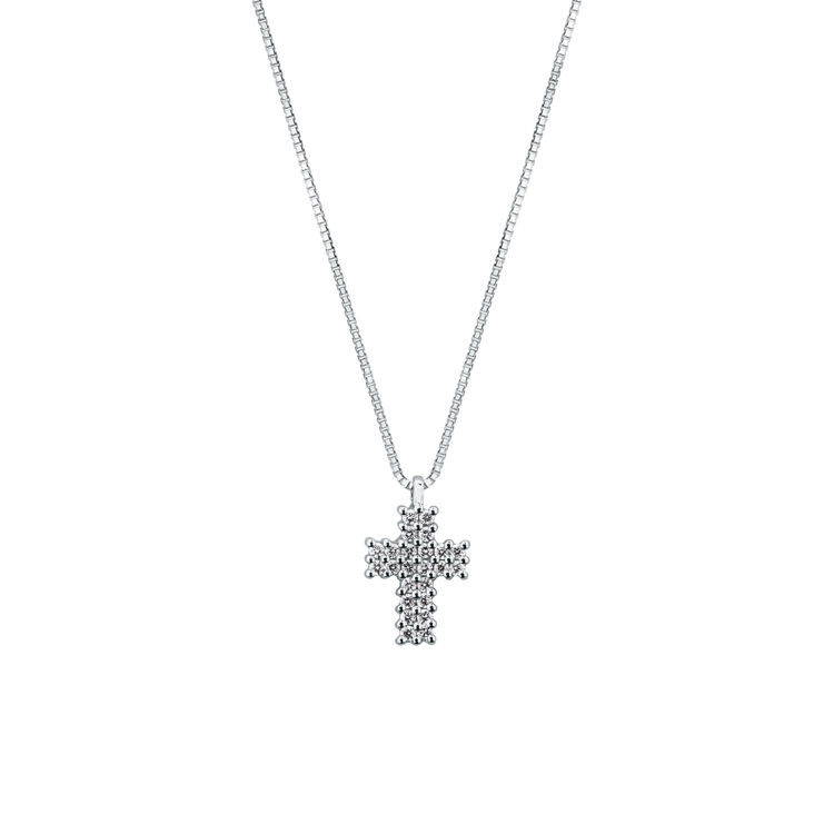 Picture of Necklace with diamond in white gold