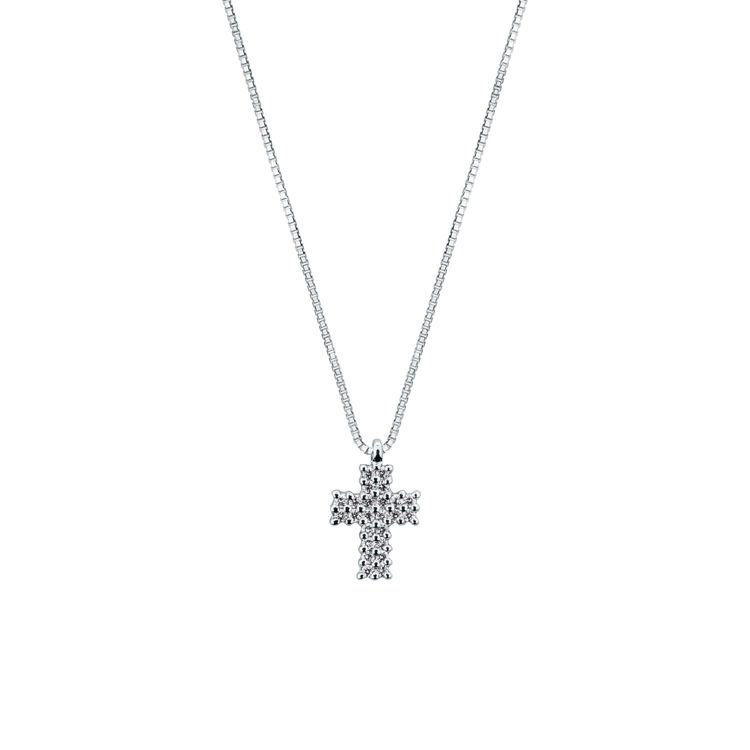 Picture of Necklace with diamond in white gold