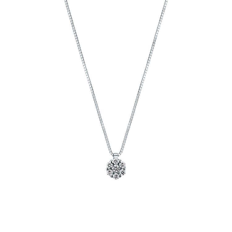 Picture of Necklace with diamond in white gold