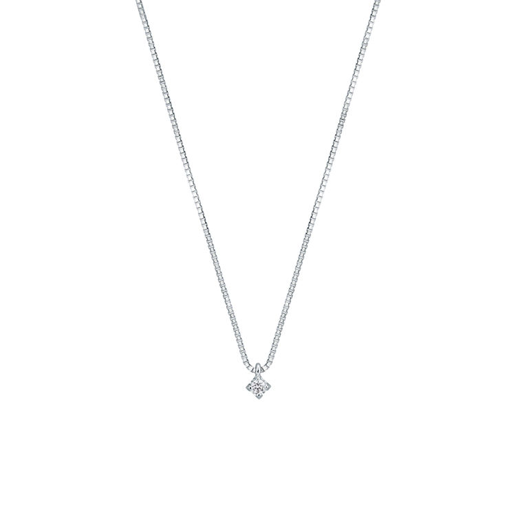 Picture of Necklace with diamond in white gold