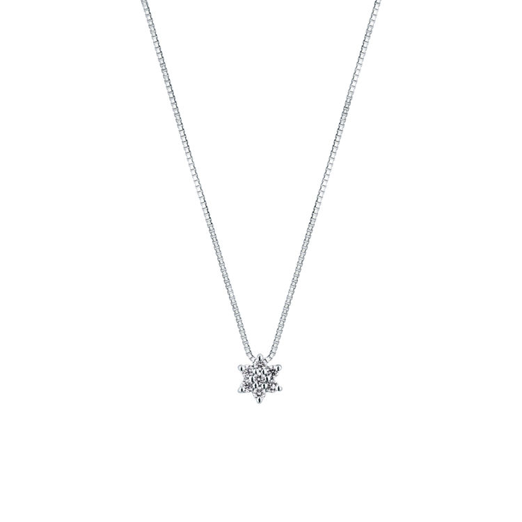 Picture of Necklace with diamond in white gold