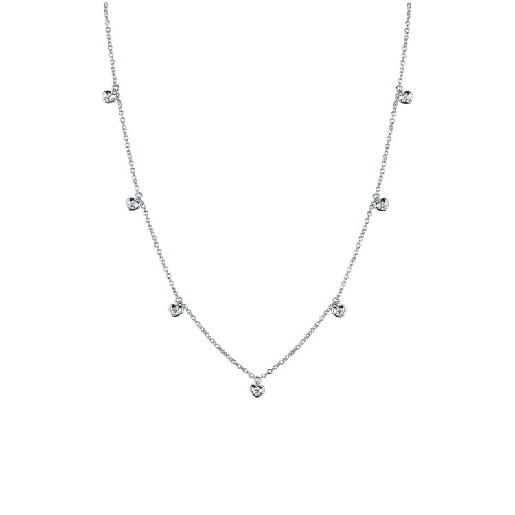 Picture of Necklace with diamond in white gold