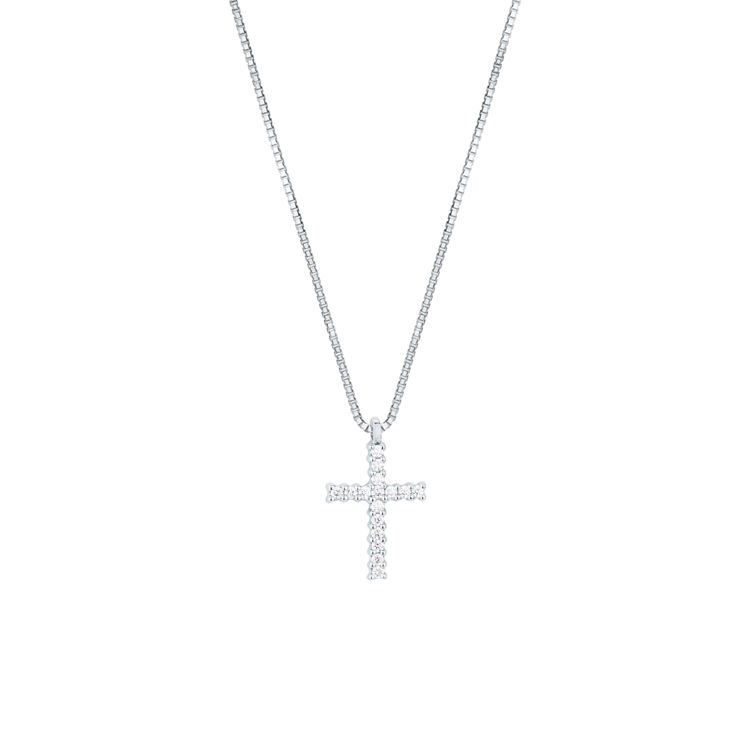 Picture of Necklace with diamond in white gold