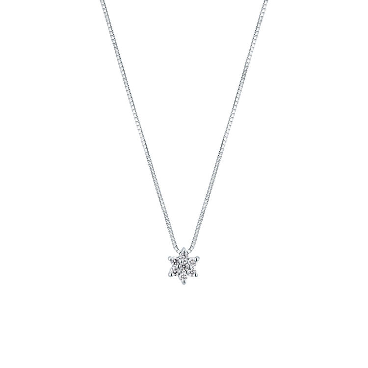 Picture of Necklace with diamond in white gold