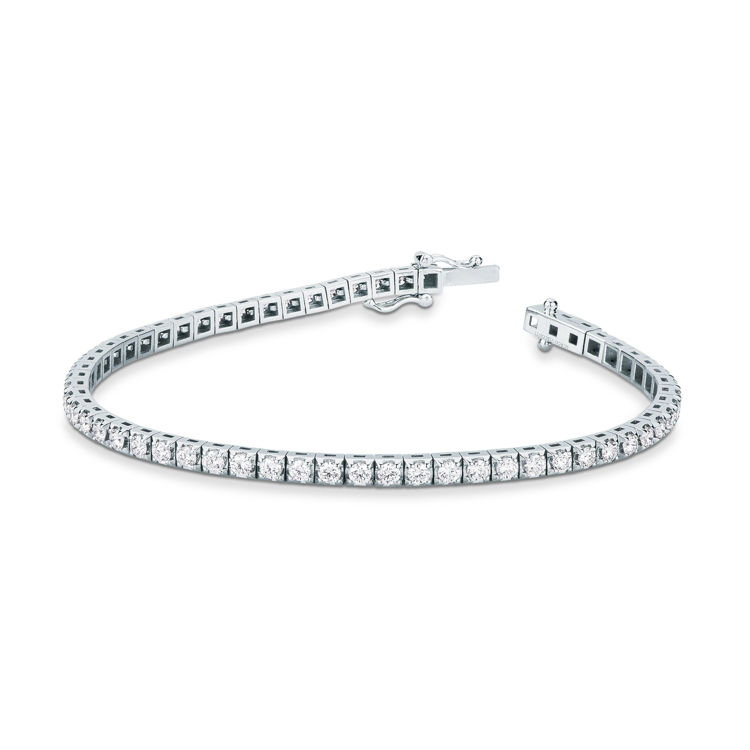 Immagine di Bracciale con Diamante in Oro Bianco