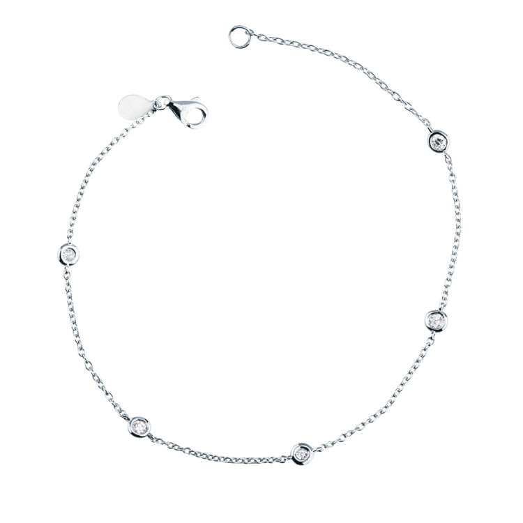 Picture of Bracelet with diamond in white gold