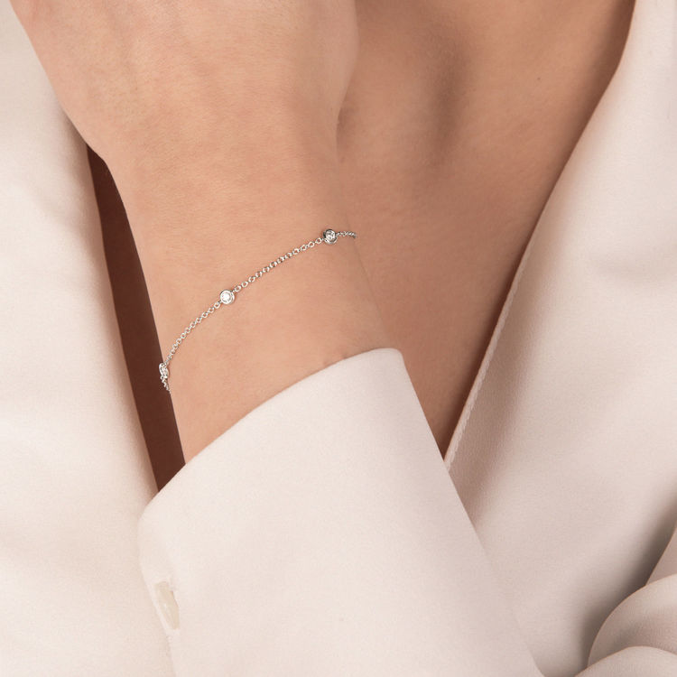 Picture of Bracelet with diamond in white gold