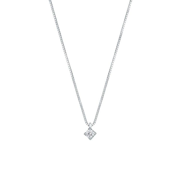 Picture of Necklace with diamond in white gold