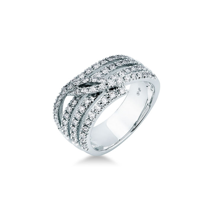 Imagen de Anillo con diamante en oro blanco