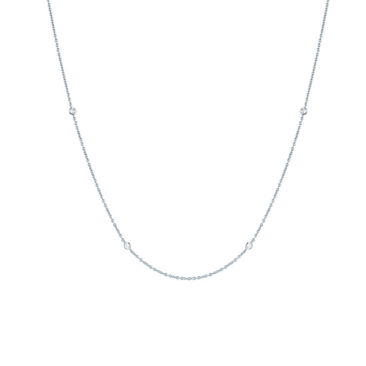 Picture of Necklace with diamond in white gold