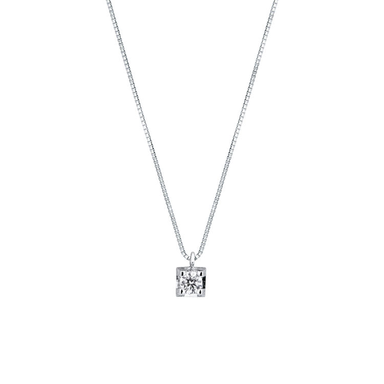 Picture of Necklace with diamond in white gold