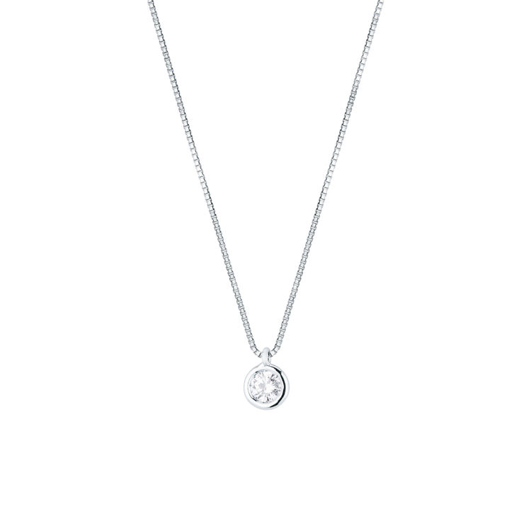 Picture of Necklace with diamond in white gold