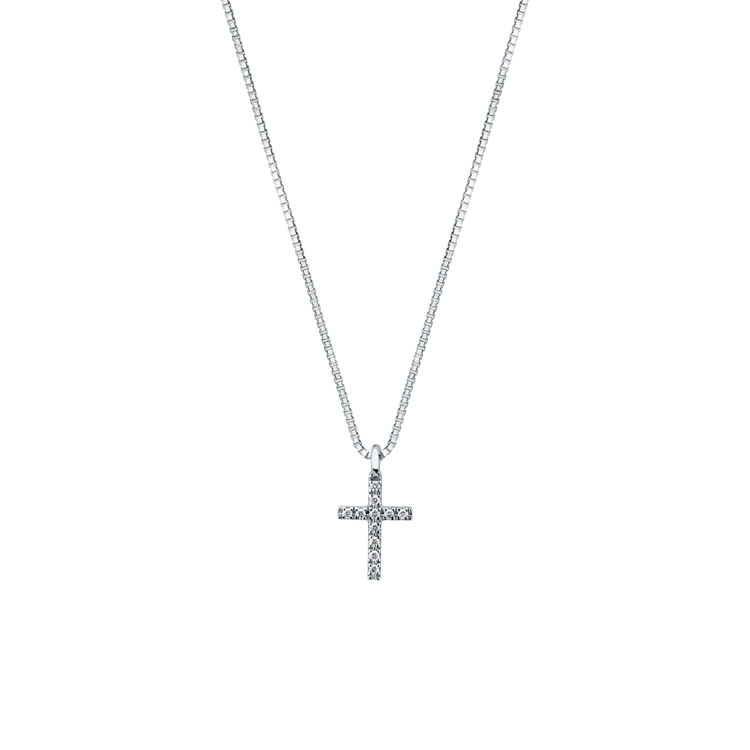 Picture of Necklace with diamond in white gold