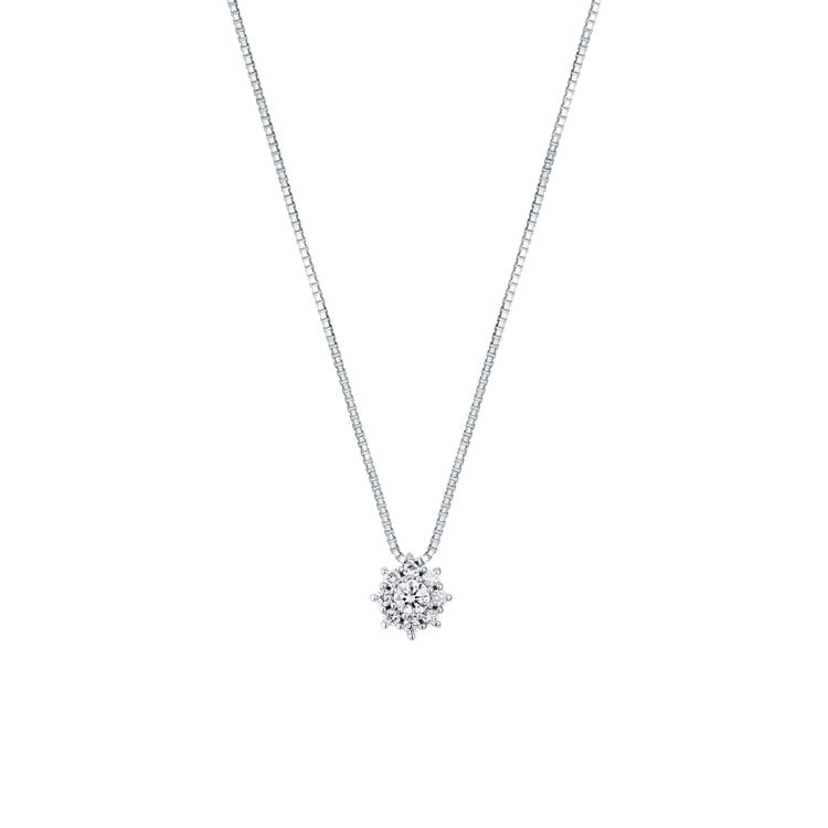 Picture of Necklace with diamond in white gold