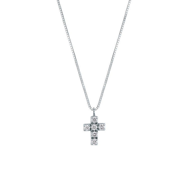 Picture of Necklace with diamond in white gold