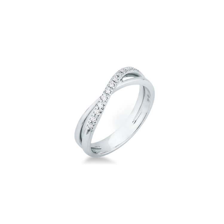 Picture of Ring with diamond in white gold