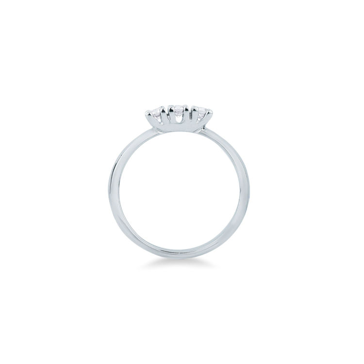 Picture of Ring with diamond in white gold