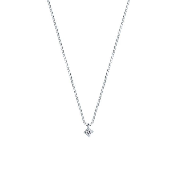 Picture of Necklace with diamond in white gold