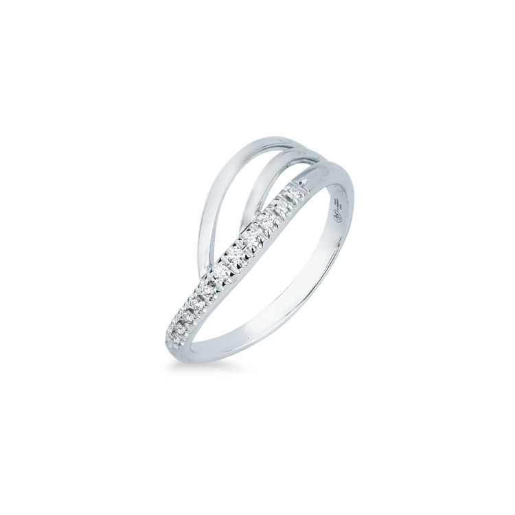 Picture of Ring with diamond in white gold