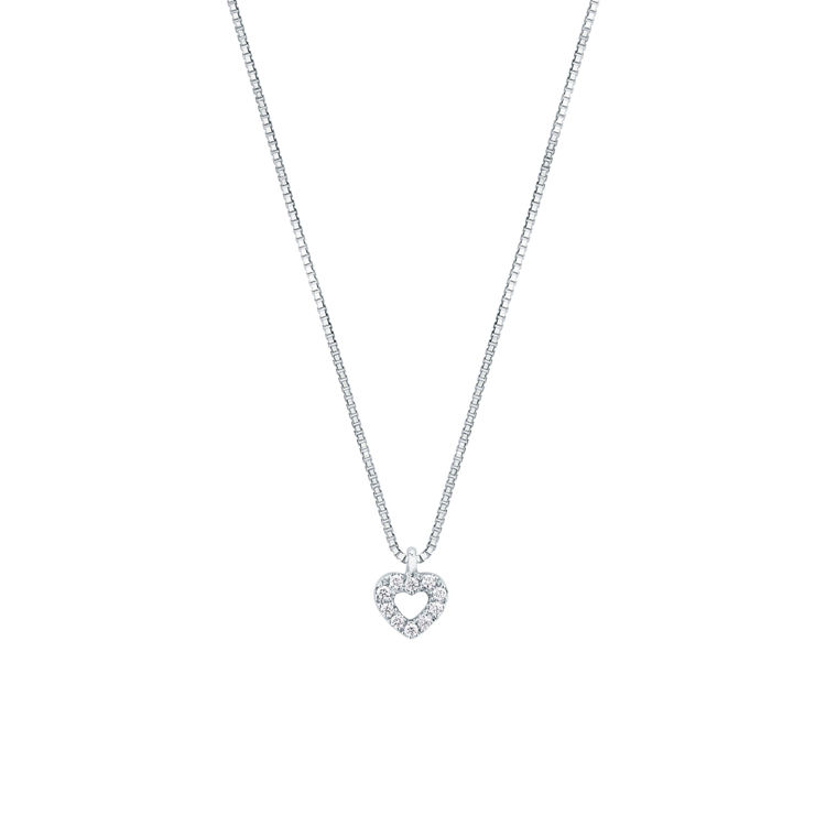 Picture of Necklace with diamond in white gold