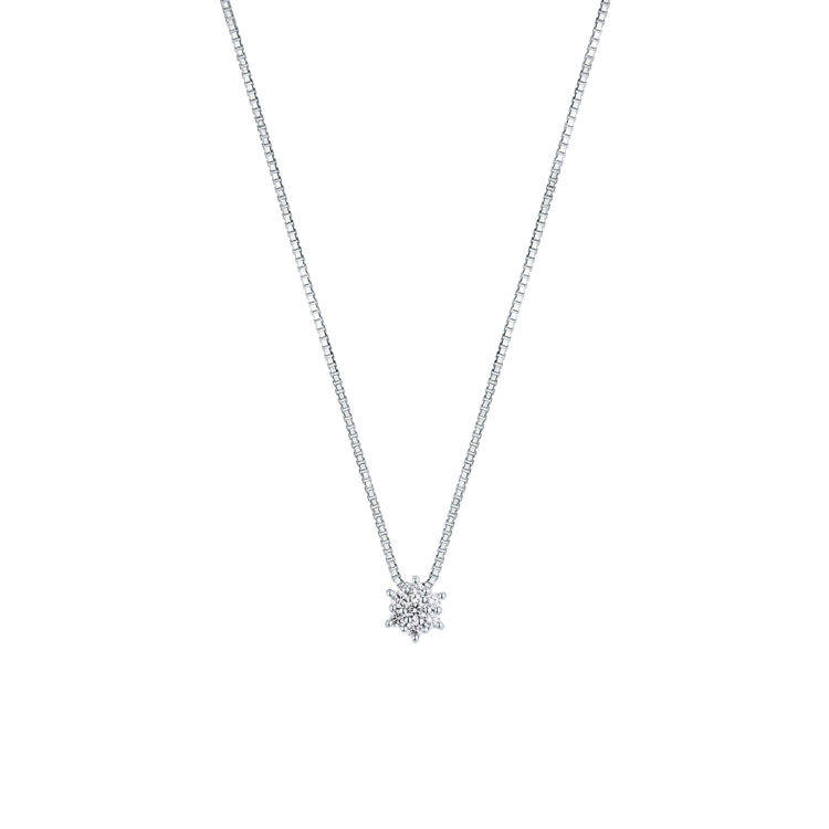 Picture of Necklace with diamond in white gold