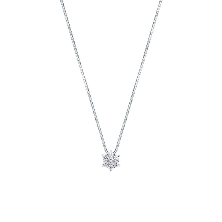 Picture of Necklace with diamond in white gold