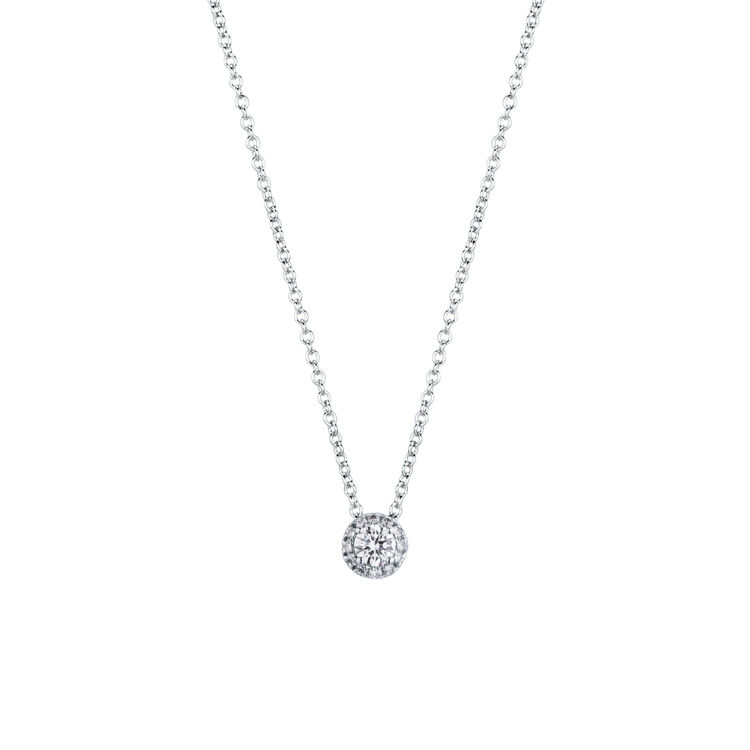 Picture of Necklace with diamond in white gold