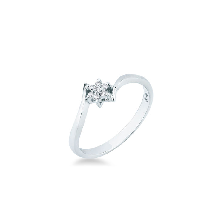 Picture of Ring with diamond in white gold