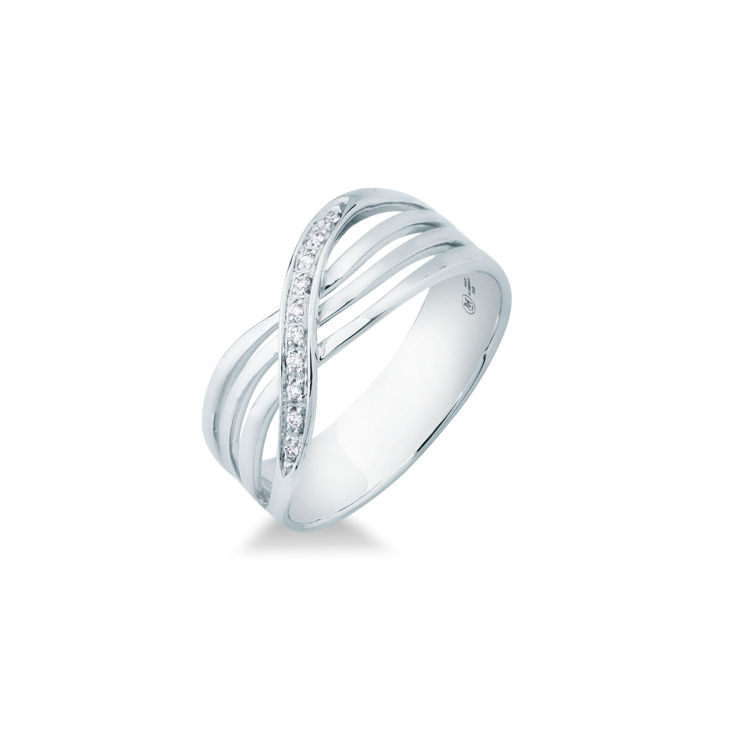 Picture of Ring with diamond in white gold