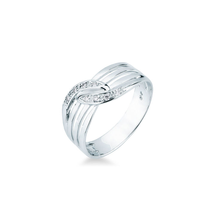 Picture of Ring with diamond in white gold