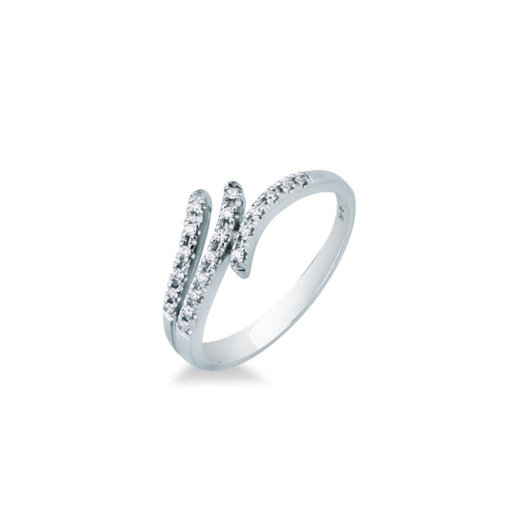 Picture of Ring with diamond in white gold