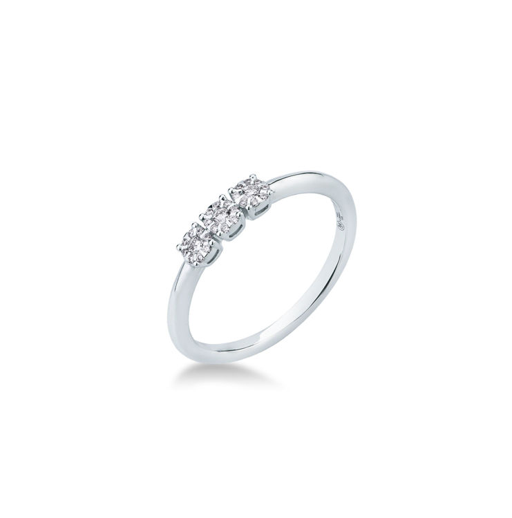 Picture of Ring with diamond in white gold