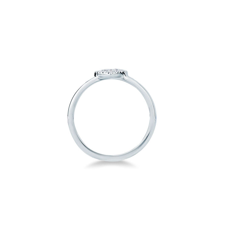 Picture of Ring with diamond in white gold