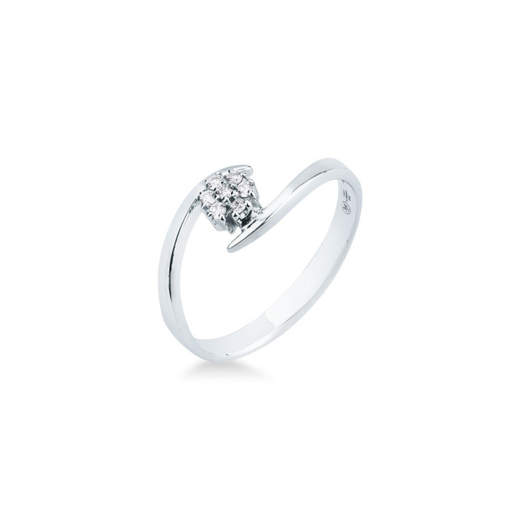 Picture of Ring with diamond in white gold