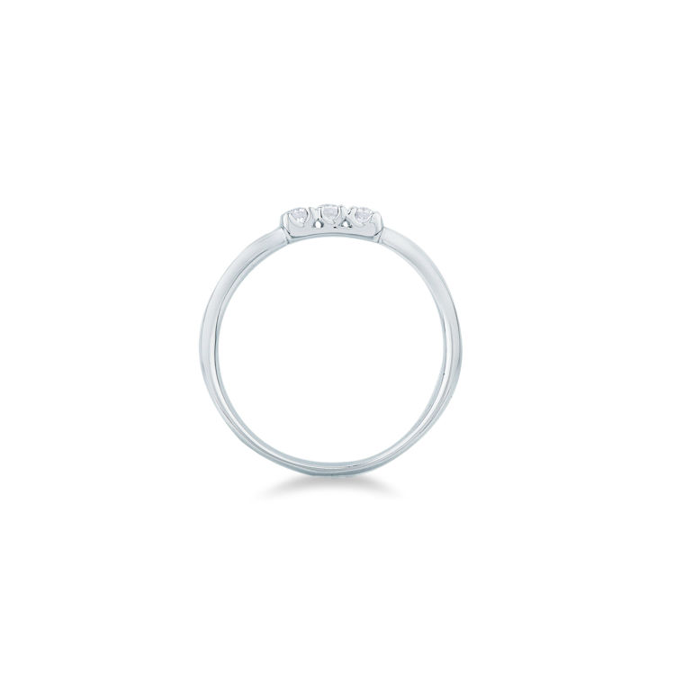 Picture of Ring with diamond in white gold