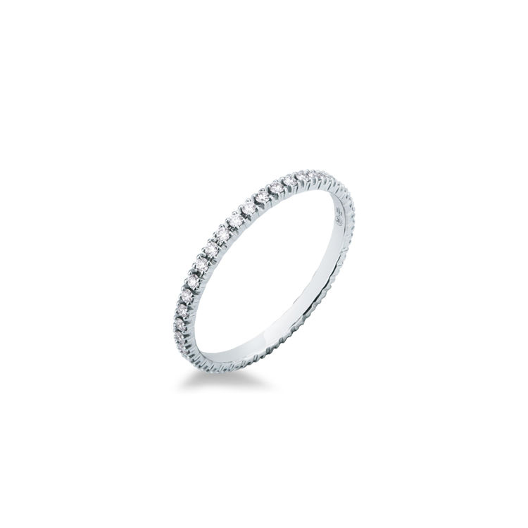 Picture of Ring with diamond in white gold