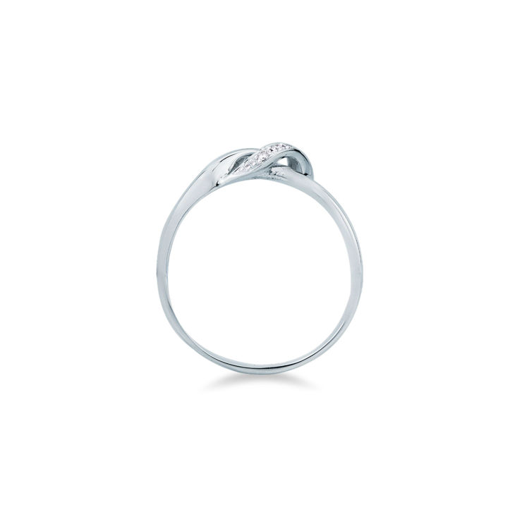 Picture of Ring with diamond in white gold